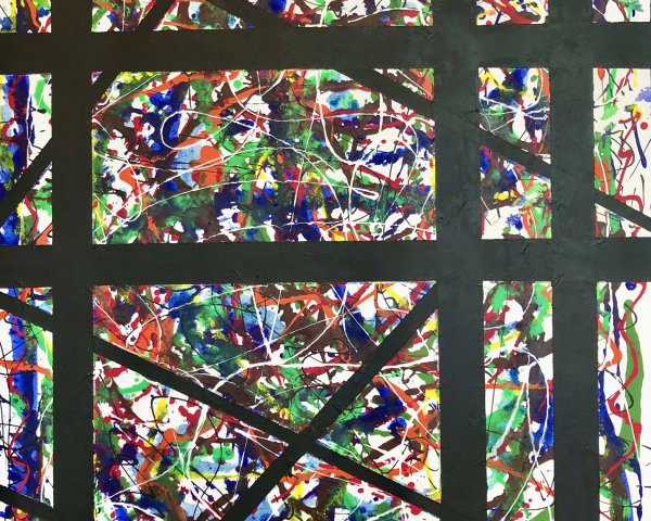 Spiderman meets Jackson Pollock #1