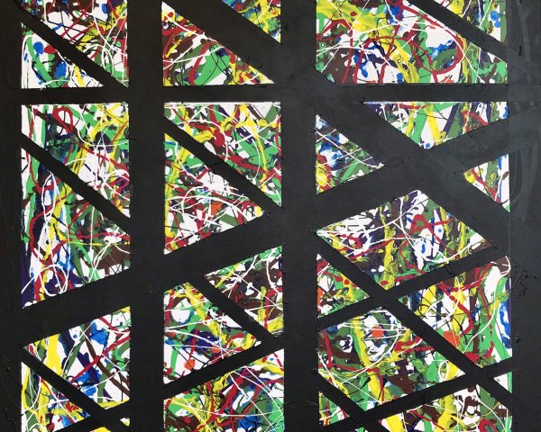 Spiderman meets Jackson Pollock #4